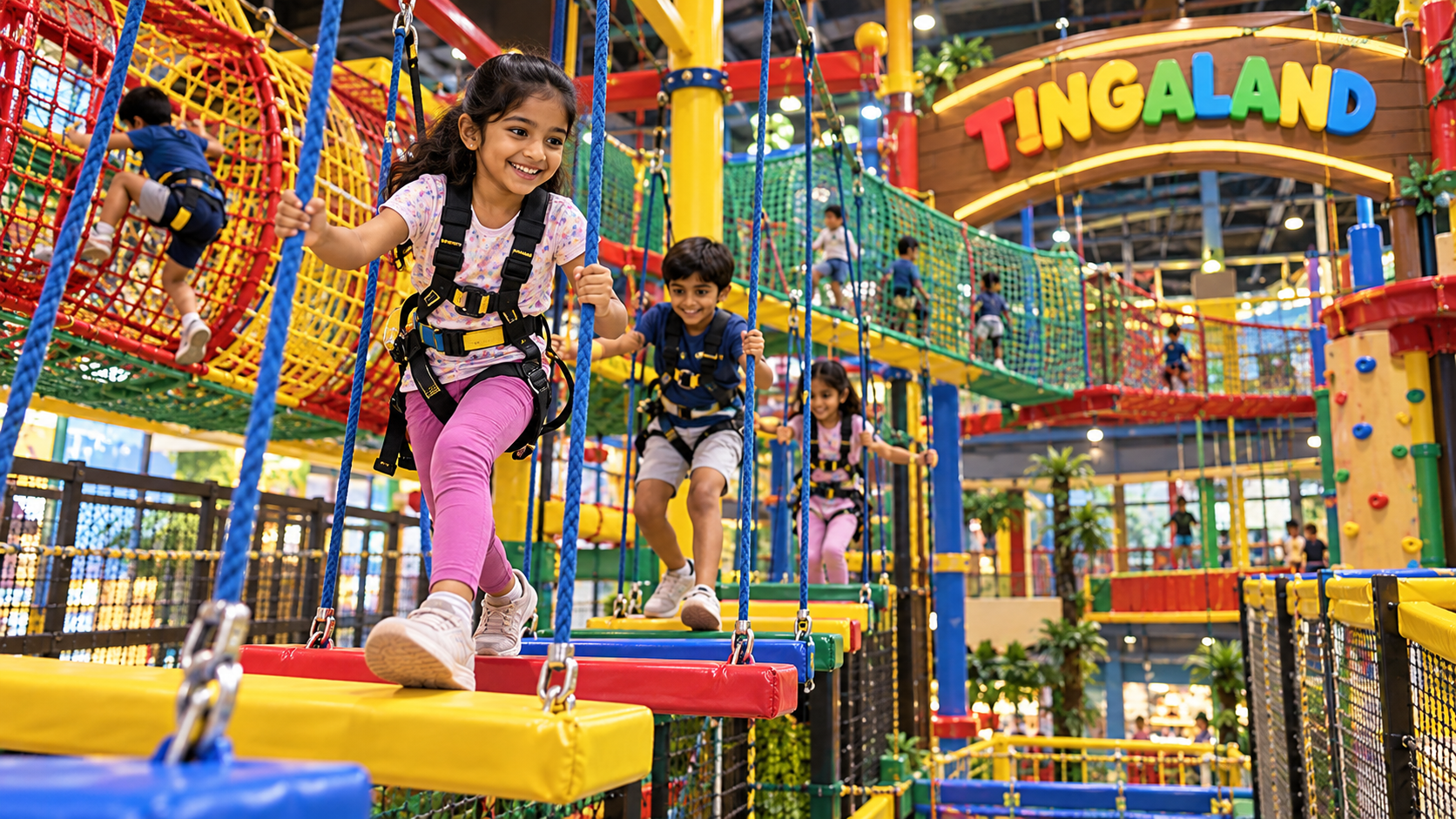 Branded tingaland net obstacle course